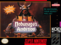 Nobunaga's Ambition Super Nintendo  box art
